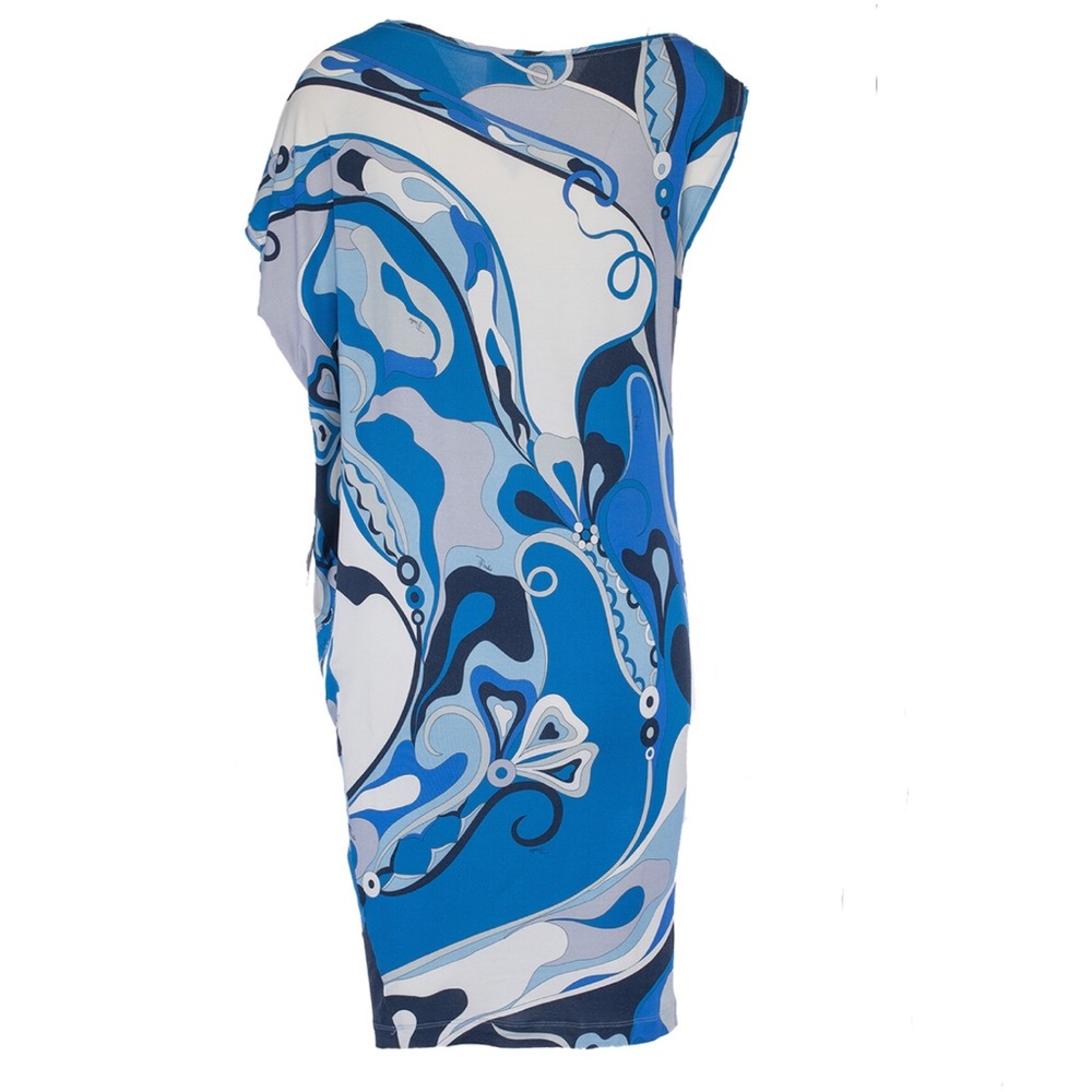 Asymmetrical Emilio Pucci lightwashed Jersey dress